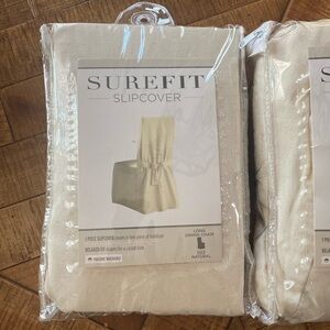 Surefit Slipcover Long for Dining Chair Duck Natural Color New/Never Used